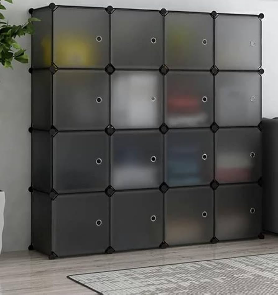 Amazon｜収納ボックス クローゼット ハンガーラック フタ付き 16